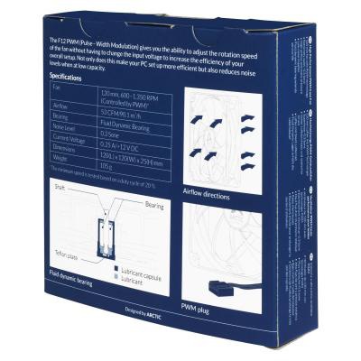 Кулер для корпуса Arctic F12 PWM Rev.2 (AFACO-120P2-GBA01)