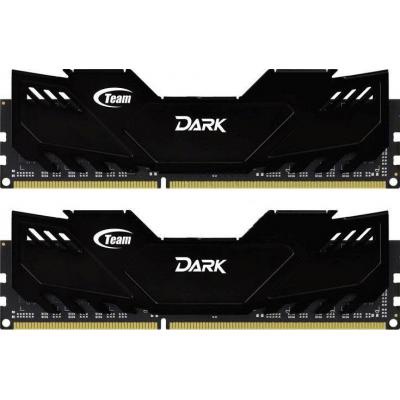 Модуль памяти для компьютера DDR4 8GB (2x4GB) 3000 MHz Dark Black Team (TDKED48G3000HC16ADC01)