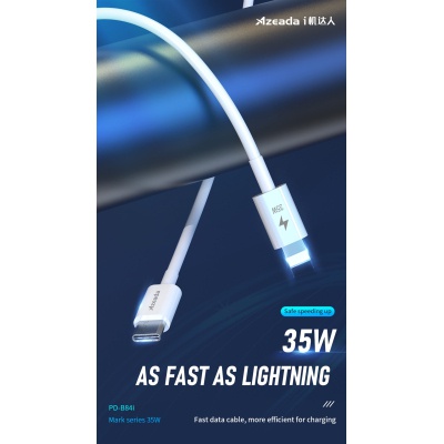 Дата кабель USB-C to Lightning 1.0m PD-B84i 35W Proda (PD-B84i-WHT)