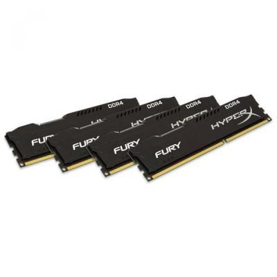 Модуль памяти для компьютера DDR4 32GB (4x8GB) 2666 MHz HyperX FURY Black Kingston (HX426C16FB2K4/32)