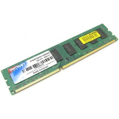 Модуль памяти для компьютера DDR3 2GB 1600 MHz Patriot (PSD32G16002)