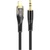 Кабель мультимедійний Lightning to 3.5mm M 1.0m black Black HOCO (6931474791153)