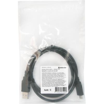 Дата кабель USB09-03 USB - Type C, black, 1m Defender (87490)