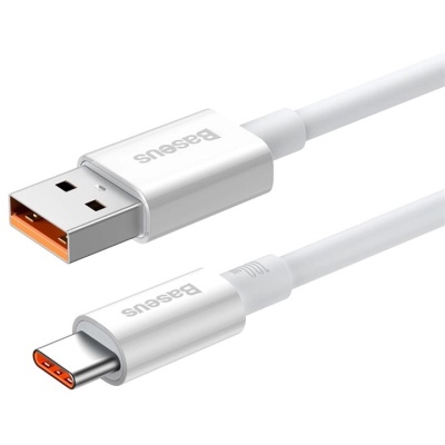 Дата кабель USB 2.0 AM to USB-C 2.0m Superior Fast Charging 100W moon white Baseus (P10320102214-03)