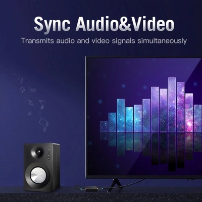 Кабель мультимедійний HDMI M to HDMI M 10.0m black Vention (AACBL)