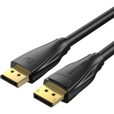 Кабель мультимедійний DisplayPort M to DisplayPort M 1.5m V1.4 8K black Vention (HCDBG)