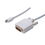 Кабель мультимедийный miniDisplayPort to DVI 24+1 1.0m Digitus (AK-340305-010-W)