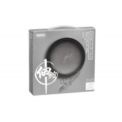 Дата кабель USB 2.0 AM to Type-C 1.0m Roller type Retractable black Remax (RC-099A-BLACK)