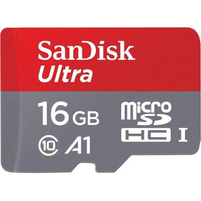 Карта памяти SANDISK 16GB microSDHC class 10 UHS-I A1 Ultra (SDSQUAR-016G-GN6TA)