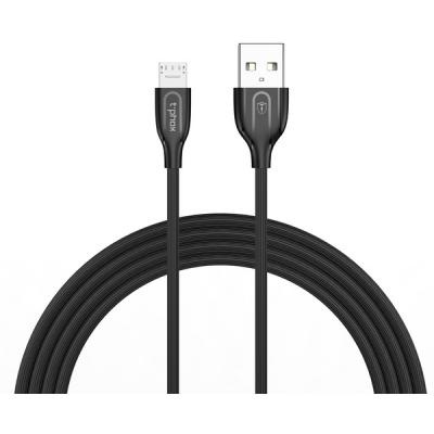 Дата кабель USB 2.0 AM to Micro 5P 1.0m Mini T-M807 Black T-PHOX (T-M807 Black)