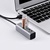 Концентратор HOCO USB 2.0 to 4xUSB Line machine HB1 Tarnish (6957531038139)