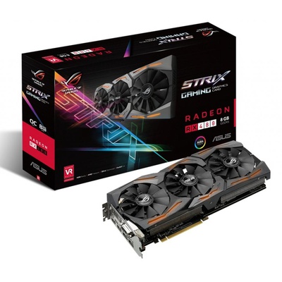 Видеокарта ASUS Radeon RX 480 8192Mb ROG STRIX GAMING (STRIX-RX480-8G-GAMING)