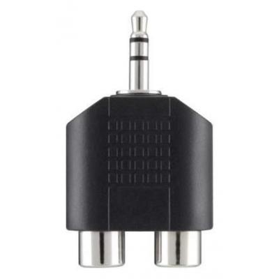 Переходник 3.5мм jack -2RCA (M/F), PORTABLE,BLACK Belkin (F3Y120BF)