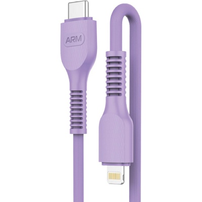 Дата кабель USB-C to Lightning 1.0m AR88 3A Purple Armorstandart (ARM65290)