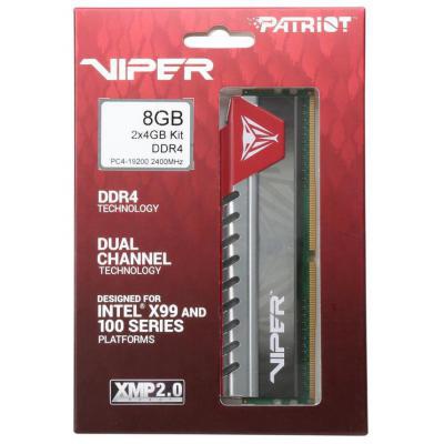 Модуль памяти для компьютера DDR4 8GB (2x4GB) 2400 MHz Viper Patriot (PVE48G240C5KRD)