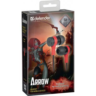 Наушники Defender Arrow Black-Red (64454)