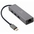 Концентратор Cablexpert Type-С to Gigabit Ethernet, 3 Ports USB 3.1 Gen1 (5 Gbps) (A-CMU3-LAN-01)