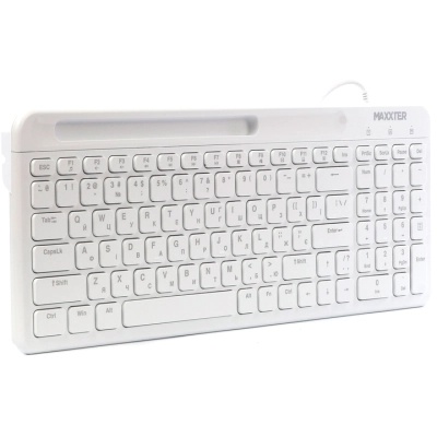 Клавіатура Maxxter KB-01W-UA USB White (KB-01W-UA)