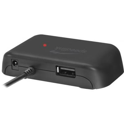 Концентратор Speedlink SNAPPY EVO USB Hub, 4-port, USB 2.0, Passive, Black (SL-140004-BK)