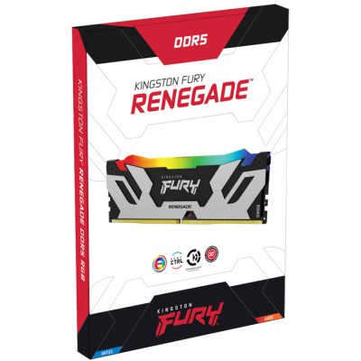 Модуль пам'яті для комп'ютера DDR5 48GB (2x24GB) 7200 MHz Renegade RGB XMP Kingston Fury (ex.HyperX) (KF572C38RSAK2-48)