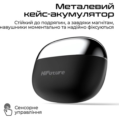 Навушники HiFuture FlexClip Black (flexclip.black)