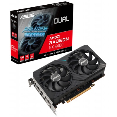 Видеокарта ASUS Radeon RX 6400 4Gb DUAL (DUAL-RX6400-4G)