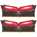 Модуль памяти для компьютера DDR4 16GB (2x8GB) 2666 MHz T-Force Night Hawk Black LED/Red Team (THRD416G2666HC15BDC01)