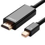 Кабель мультимедійний miniDisplayPort M to HDMI M 1.5m MD101 4K black UGREEN (20848)