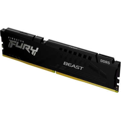 Модуль пам'яті для комп'ютера DDR5 16GB (2x8GB) 5600 MHz Beast Black Kingston Fury (ex.HyperX) (KF556C40BBK2-16)