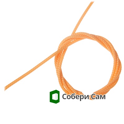 НЕЙЛОНОВАЯ ОПЛЕТКА "ЗМЕИНАЯ КОЖА" ОРАНЖЕВЫЙ 3ММ