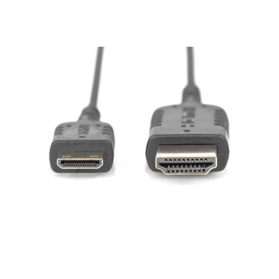 Кабель мультимедійний HDMI M to HDMI mini M 2.0m black Digitus (DB-330121-020-S)