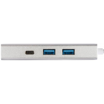 Концентратор Hama USB-C to 2x USB-A, USB-C, HDMI Aluminium Silver (00135756)