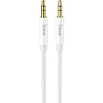 Кабель мультимедійний 3.5mm M to 3.5mm M 1.0m Silver HOCO (6931474759870)