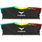 Модуль памяти для компьютера DDR4 16GB (2x8GB) 2400 MHz T-Force Delta Black RGB Team (TF3D416G2400HC15BDC01)
