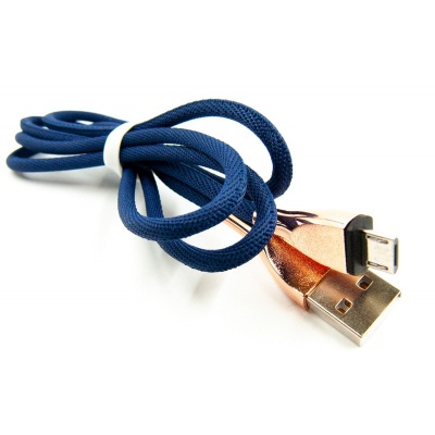 Дата кабель USB 2.0 AM to Micro 5P 1.5m blue Dengos (NTK-M-DL-SET-BLUE)