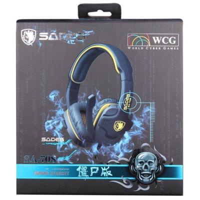 Наушники Sades Gpower Grey/Yellow (SA708-G-Y)