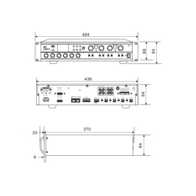 Підсилювач ITC 4х120 Вт (T-4120UC)