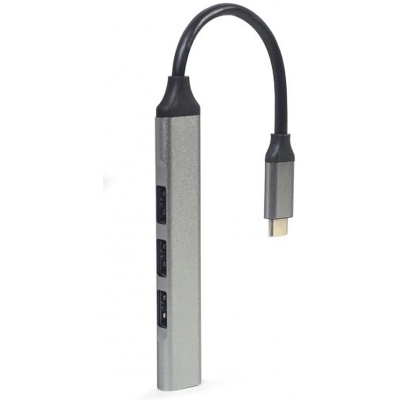 Концентратор Gembird USB-C to 1xUSB 3.1 + 3xUSB 2.0 silver (UHB-CM-U3P1U2P3-03)