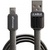Дата кабель Grand-X USB - micro USB, Cu, 2.1A, Grey, Flat, 1m (FLM01)