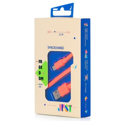 Дата кабель JUST Freedom Micro USB Cable Orange (MCR-FRDM-RNG)