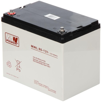 Батарея до ДБЖ MWPower AGM 12V-80Ah (MWL 80-12h)