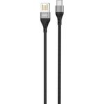 Дата кабель USB 2.0 AM to USB-C 1.0m 2.4A double-sided NB188 gray XO (6920680879700)