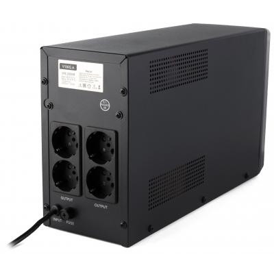 Пристрій безперебійного живлення Vinga LED 2000VA metall case (VPE-2000M)