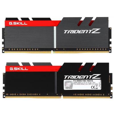 Модуль памяти для компьютера DDR4 16GB (2x8GB) 3000 MHz TridentZ Black G.Skill (F4-3000C15D-16GTZ)