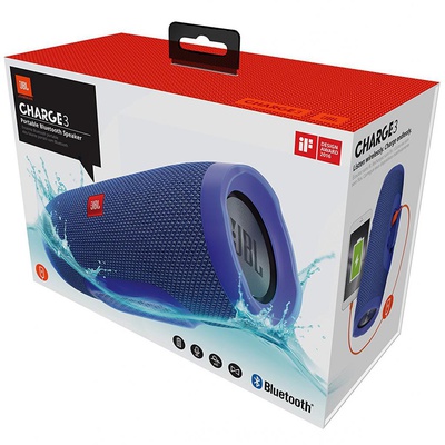 Акустическая система JBL Charge 3 Blue (JBLCHARGE3BLUEEU)