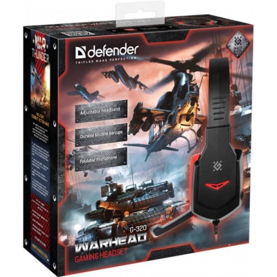 Навушники Defender Warhead G-320 Black-Red (64033)
