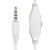 Навушники Gembird MHS-03 White/Red (MHS-03-WTRD)