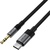 Кабель мультимедійний USB-C to 3.5mm M 0.15m black Acefast (6974316285274)