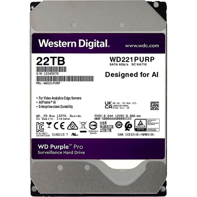 Жорсткий диск 3.5' 22TB WD (WD221PURP)