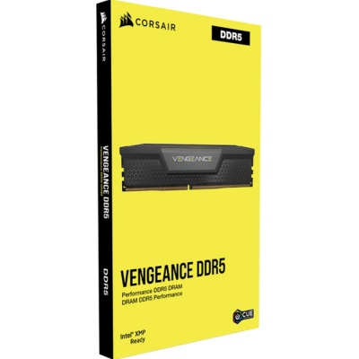 Модуль пам'яті для комп'ютера DDR5 32GB (2x16GB) 6000 MHz Vengeance Black Corsair (CMK32GX5M2E6000C36)